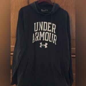 Under Armor Rival Terry Big Logo Graphic Hoodie Pullover Loose Sweatshirt